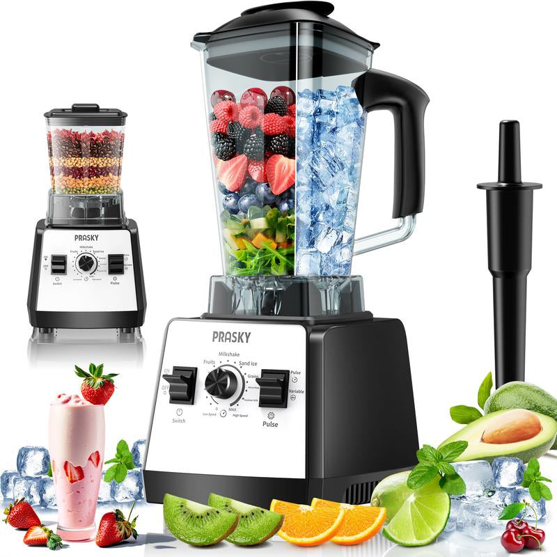 (Live)Professional 75Oz & 68Oz Blender, BPA Free 2 Containers Countertop Blenders Ice Crushing, Juice Smoothies,Grinder Combo 25000RPM Powerful Crusher Machine/Smoothielover/Smarthome/Healthyliving