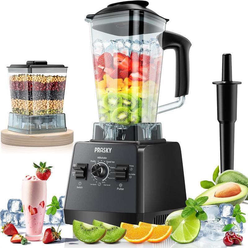 (Live)Professional 75Oz & 68Oz Blender, BPA Free 2 Containers Countertop Blenders Ice Crushing, Juice Smoothies,Grinder Combo 25000RPM Powerful Crusher Machine/Smoothielover/Smarthome/Healthyliving
