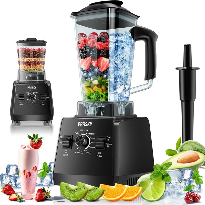 (Live)Professional 75Oz & 68Oz Blender, BPA Free 2 Containers Countertop Blenders Ice Crushing, Juice Smoothies,Grinder Combo 25000RPM Powerful Crusher Machine/Smoothielover/Smarthome/Healthyliving