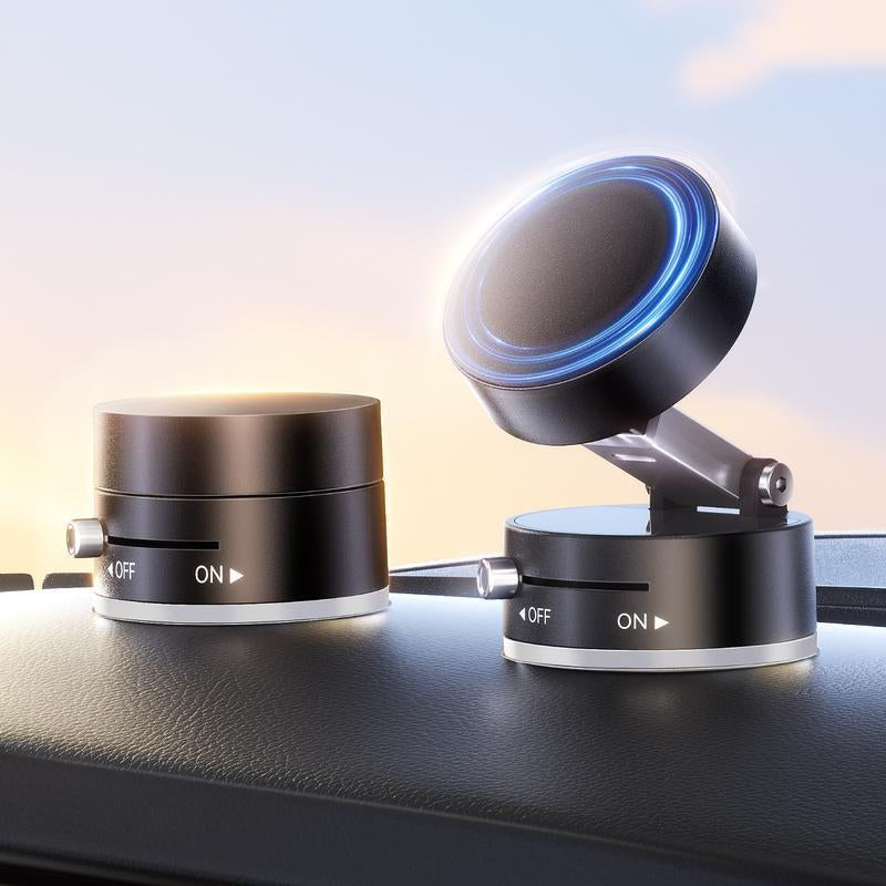 Magnetic Phone Holder Stand, Adjustable & Foldable, Strong Suction Cup, Vacuum Adsorption, Portable Multifunctional Mobile Phone Stand for Car & Multi-Scene Use Vacuum Magnetic Phone Holder Mount Handsfree Magsafe Navigation Bracket