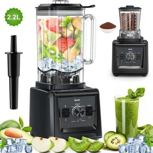 （Live）Professional 75Oz & 68Oz Blender, BPA Free 2 Containers Countertop Blenders Ice Crushing, Juice Smoothies,Grinder Combo 25000RPM Powerful Crusher Machine/Smoothielover/Smarthome/Healthyliving