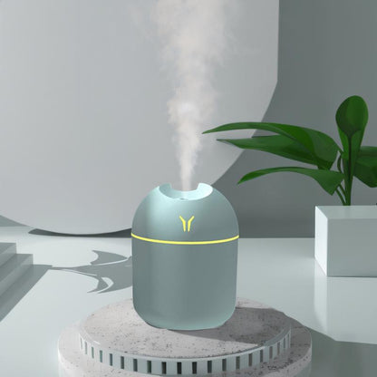 Mini Luminous Cool Mist Humidifier, 2-In-1 Humidifier & Essential Oil Diffuser, Turn Your Bedroom into a Fresh Calming Aromatherapy Oasis! Super Quiet - Ideal for Office, Home, Bedroom,Car