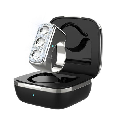 Xring Scrolling Ring Remote Control Ring with Rhinestones,Phone Ebook APP Page Tumner (Not for Kindle Device), Bluetooth Phone Remote for Camera Selfle,Smart Ring for Iphone, Ipad, Android, Tiktok Remote Selfie Smartphone Selfie Smartphone Bluetooth