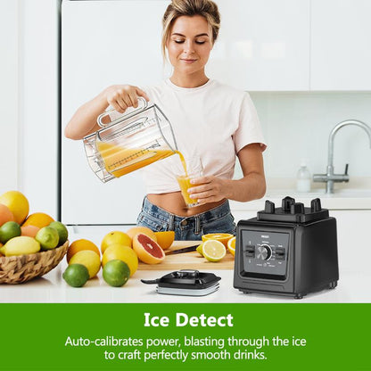 （Live）Professional 75Oz & 68Oz Blender, BPA Free 2 Containers Countertop Blenders Ice Crushing, Juice Smoothies,Grinder Combo 25000RPM Powerful Crusher Machine/Smoothielover/Smarthome/Healthyliving