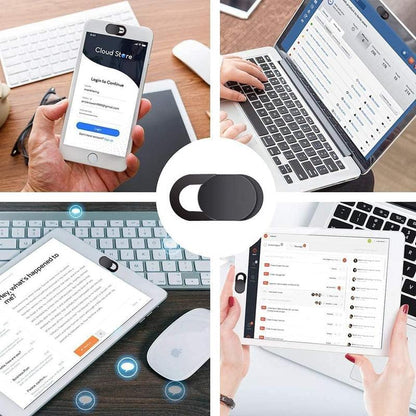 Webcam Cover Slide, Upgrade Ultra-Thin Camera Covers Compatible for Laptop Macbook Ipad Pro Imac Cell Phone -Protect Your (6-Pack)