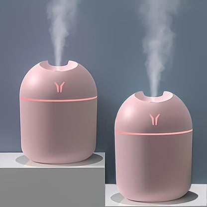 Mini Luminous Cool Mist Humidifier, 2-In-1 Humidifier & Essential Oil Diffuser, Turn Your Bedroom into a Fresh Calming Aromatherapy Oasis! Super Quiet - Ideal for Office, Home, Bedroom,Car