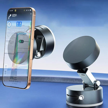 Magnetic Phone Holder Stand, Adjustable & Foldable, Strong Suction Cup, Vacuum Adsorption, Portable Multifunctional Mobile Phone Stand for Car & Multi-Scene Use Vacuum Magnetic Phone Holder Mount Handsfree Magsafe Navigation Bracket
